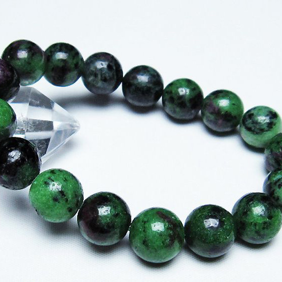 ルビーインゾイサイトブレスレット 13mm [T372-2892]