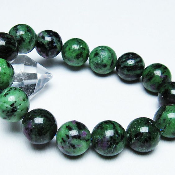 ルビーインゾイサイトブレスレット 15mm [T372-2929]