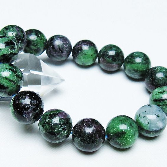 ルビーインゾイサイトブレスレット 14mm [T372-3339]