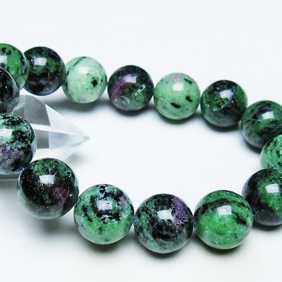 ルビーインゾイサイトブレスレット 15mm [T372-3372]