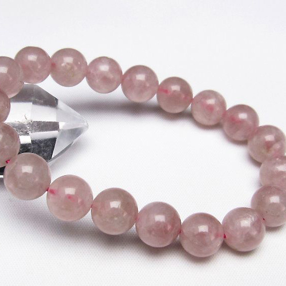 ローズクォーツブレスレット10mm[T373-4371]