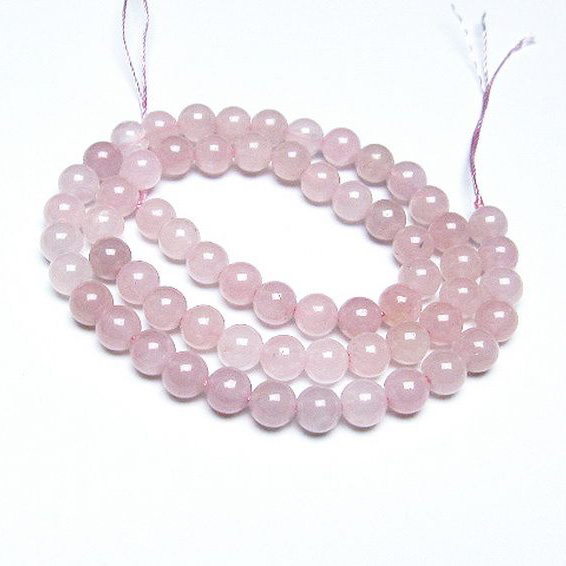 ローズクォーツ一連7mm ビーズ [t374-1875]