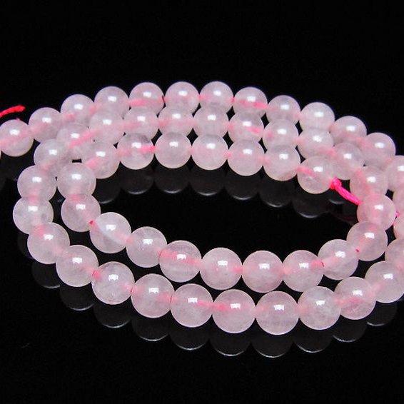 ローズクォーツ一連 7mm ビーズ [t374-2219]