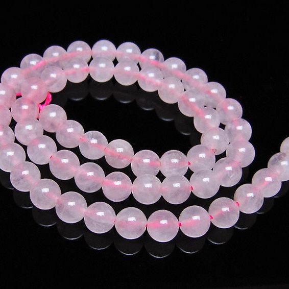 ローズクォーツ一連 7mm ビーズ [t374-2242]