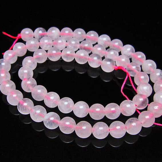 ローズクォーツ一連 7mm ビーズ [t374-2307]