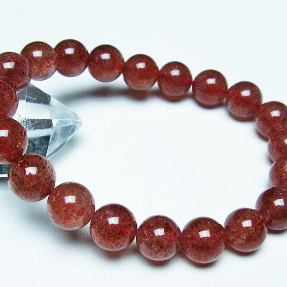 アフリカンストロベリークォーツブレスレット 10mm [T381-1975]