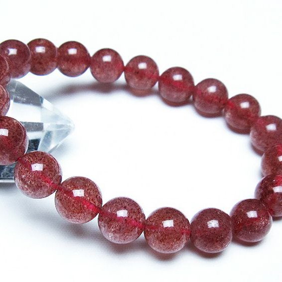アフリカンストロベリークォーツブレスレット 10mm [T381-2375]