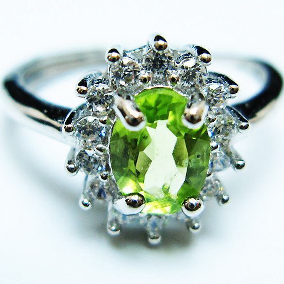 ペリドット指輪(14号)[T382-4579]