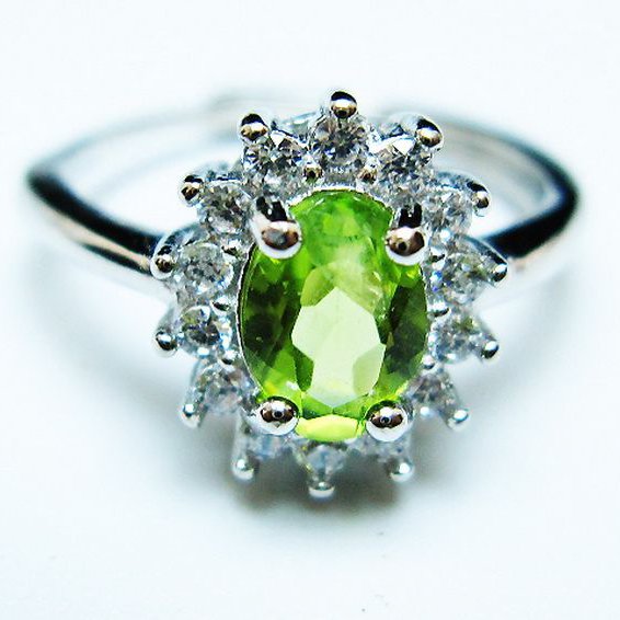ペリドット指輪(15号)[T382-4583]