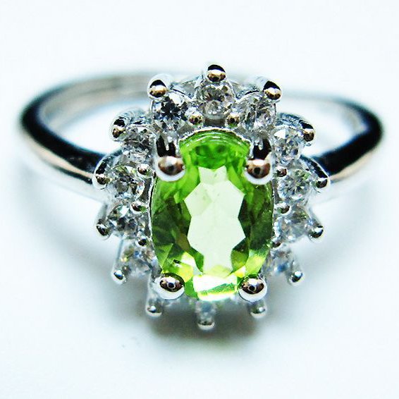 ペリドット指輪(14号)[T382-4589]