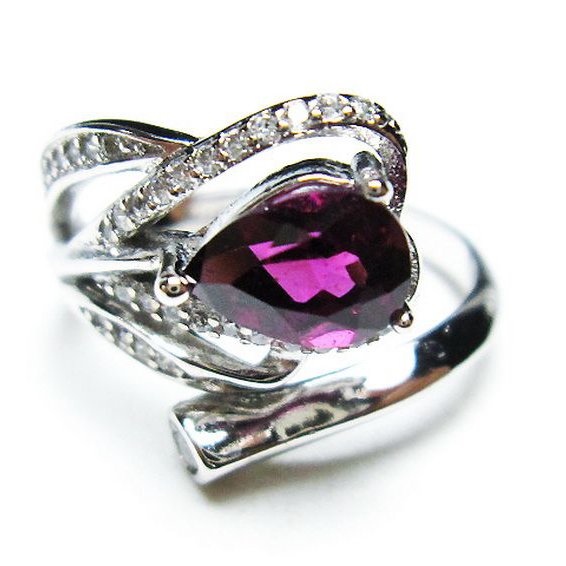 キャンディピンク ガーネット 指輪(11号)[T384-1464]