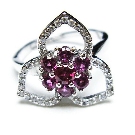 キャンディピンク ガーネット 指輪(11号)[T384-1473]