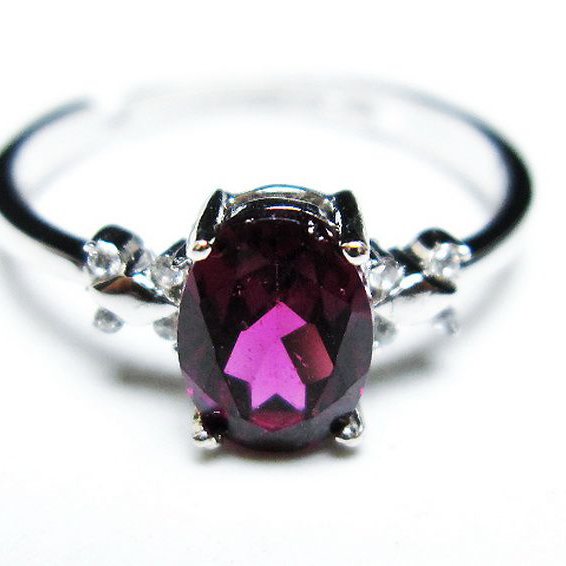 キャンディピンク ガーネット 指輪(12号)[T384-1510]