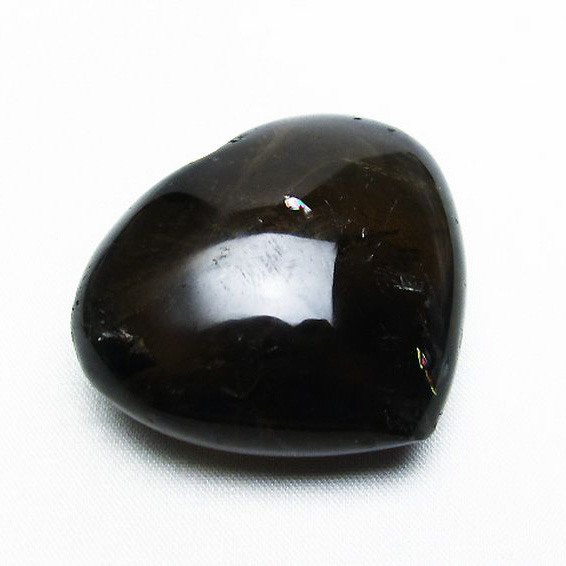 ライトニング水晶ハート置物[T387-13750]