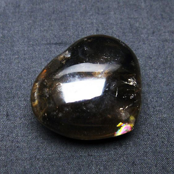 ライトニング水晶ハート置物[T387-13786]