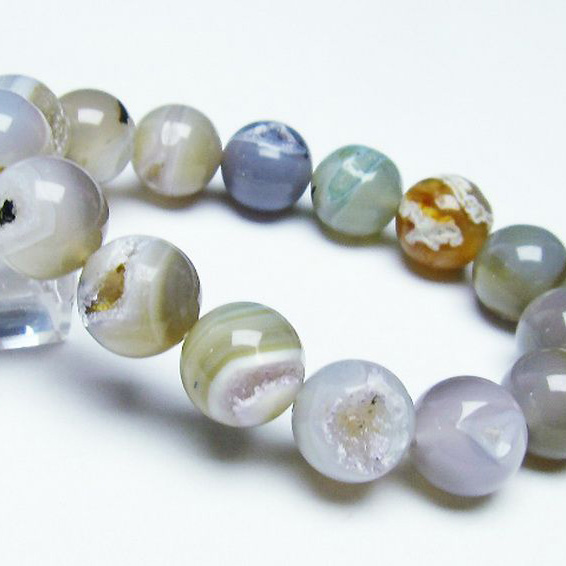 アゲート笑口ブレスレット 14mm [T39-2582]