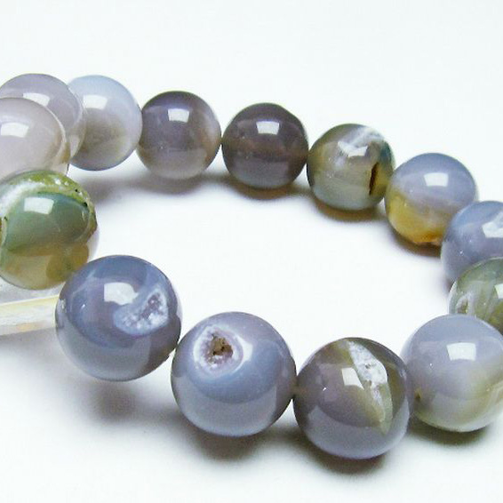 アゲート笑口ブレスレット 16mm [T39-2634]