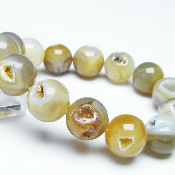 アゲート笑口ブレスレット 16mm [T39-2726]