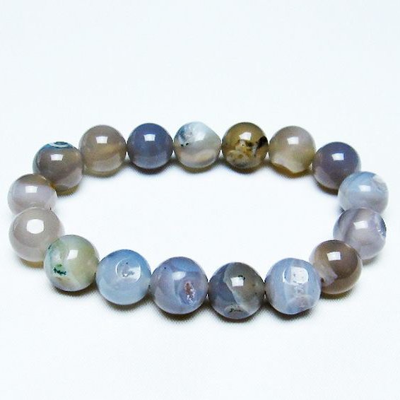 アゲート笑口ブレスレット 12mm [T39-2863]