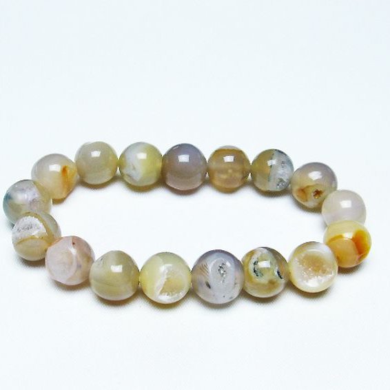 アゲート笑口ブレスレット 12mm [T39-2871]