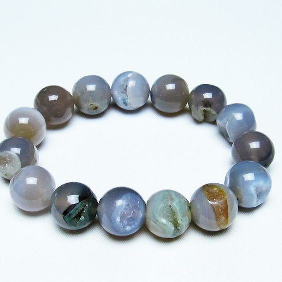 アゲート笑口ブレスレット 14mm [T39-2938]