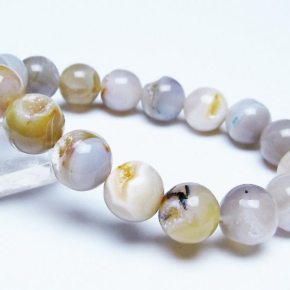 アゲート笑口ブレスレット 12mm [T39-3199]