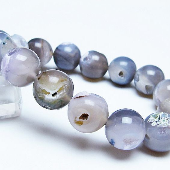 アゲート笑口ブレスレット 14mm [T39-3224]