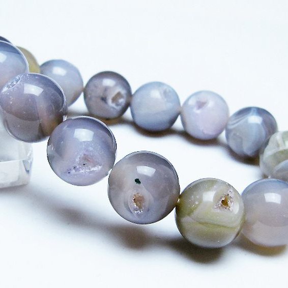 アゲート笑口ブレスレット 14mm [T39-3228]