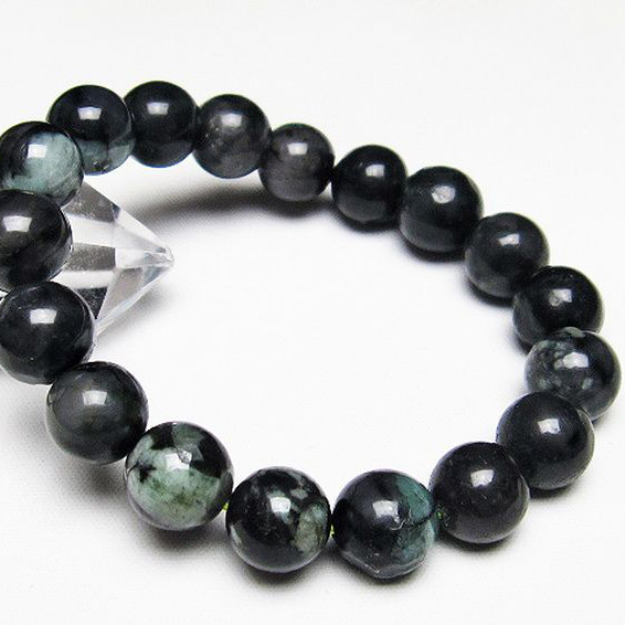 パワーストーン 天然石 エメラルドブレスレット 11mm [T398-8763]