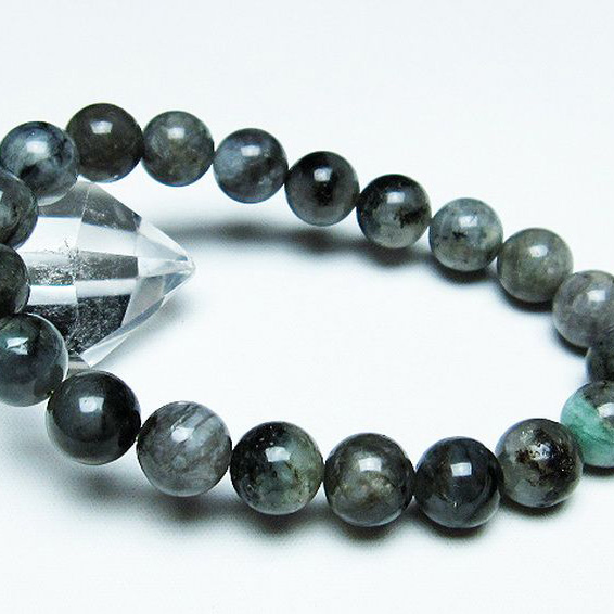 エメラルドブレスレット10mm[T398-8786]