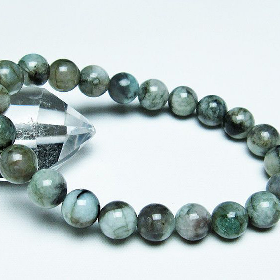 エメラルドブレスレット9mm[T398-8887]