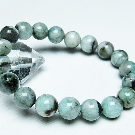 エメラルドブレスレット11mm[T398-8933]