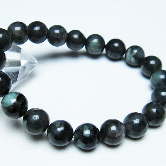 パワーストーン 天然石 エメラルドブレスレット 10mm [T398-9139]