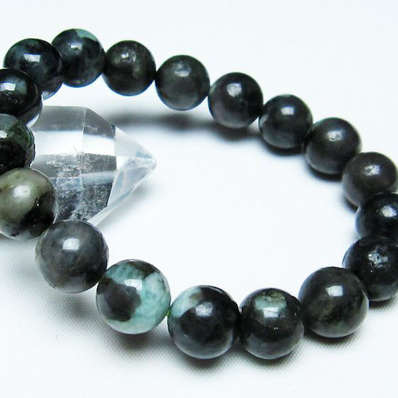 パワーストーン 天然石 エメラルドブレスレット 12mm [T398-9192]