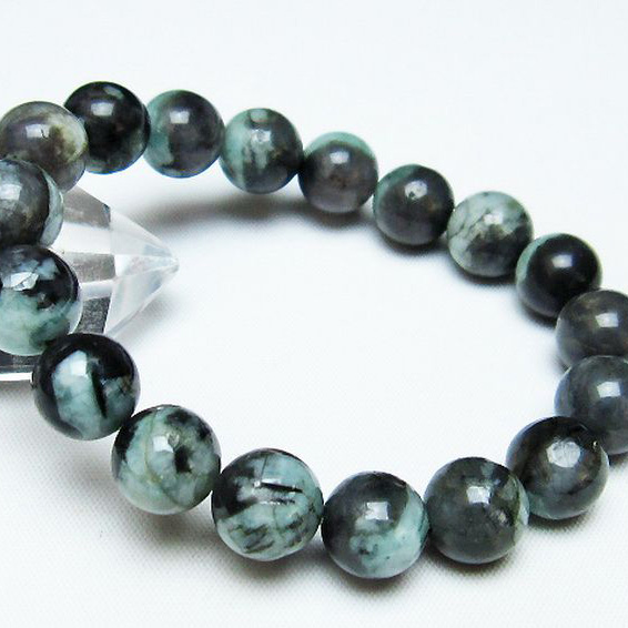 パワーストーン 天然石 エメラルドブレスレット 11mm [T398-9249]