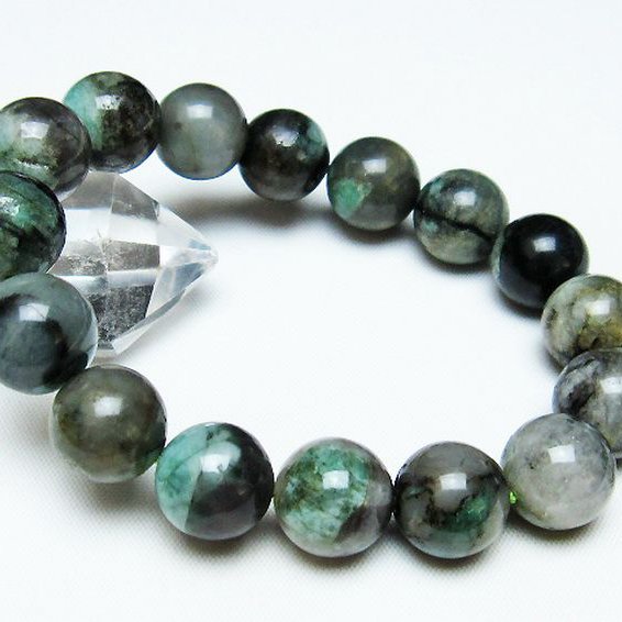 エメラルドブレスレット 10mm [T398-9286]