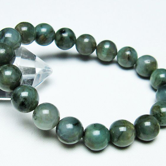 パワーストーン 天然石 エメラルドブレスレット 10mm [T398-9273]