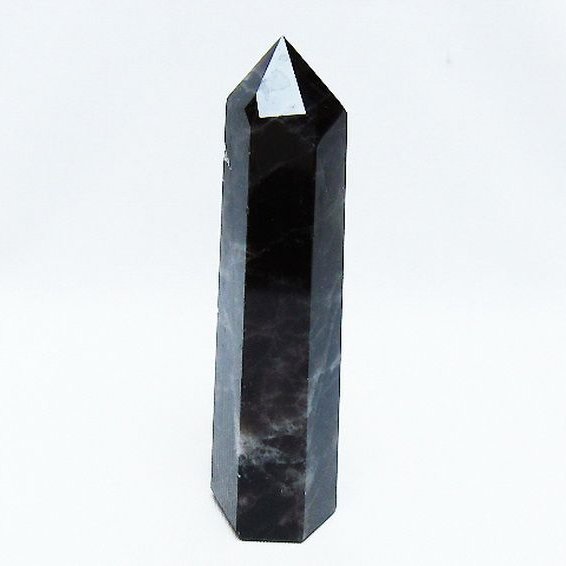 モリオン 純天然 黒水晶 六角柱 [t401-4546]