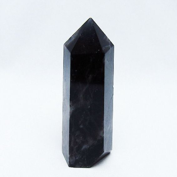 モリオン 純天然 黒水晶 六角柱 [t401-4550]