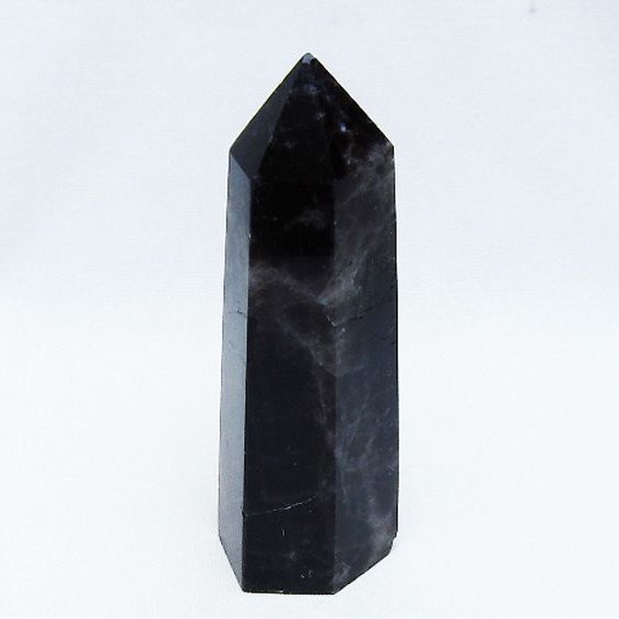 モリオン 純天然 黒水晶 六角柱 [t401-4551]