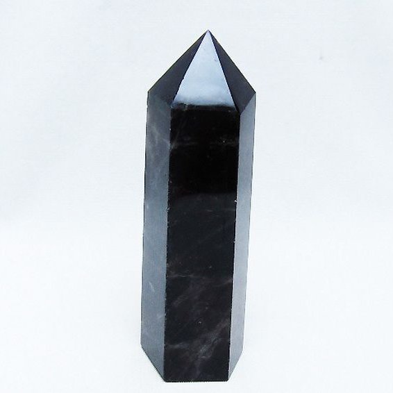 モリオン 純天然 黒水晶 六角柱 [t401-4713]