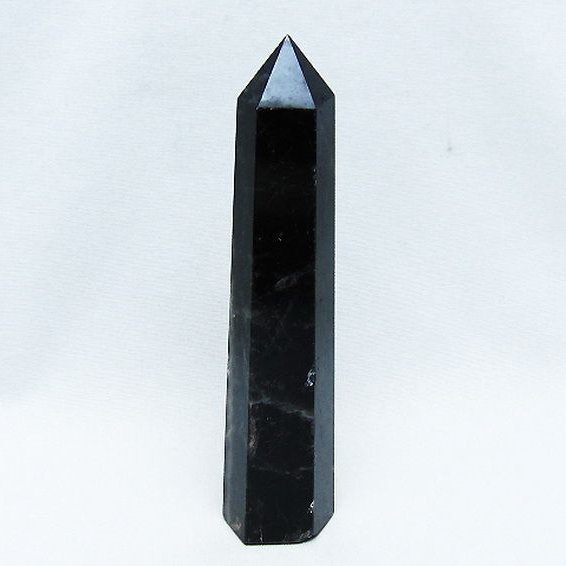 モリオン 純天然 黒水晶 六角柱 [t401-4733]