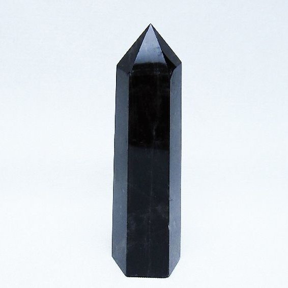 モリオン 純天然 黒水晶 六角柱 [t401-4995]