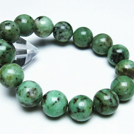 エメラルドブレスレット14mm[T402-3128]