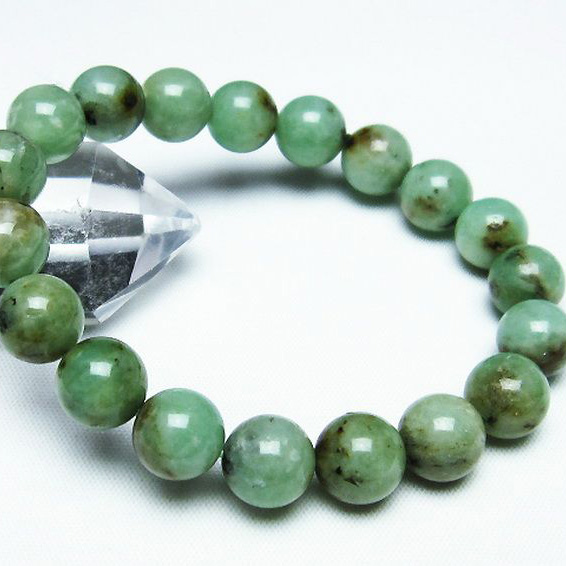 エメラルドブレスレット10mm[T402-3196]