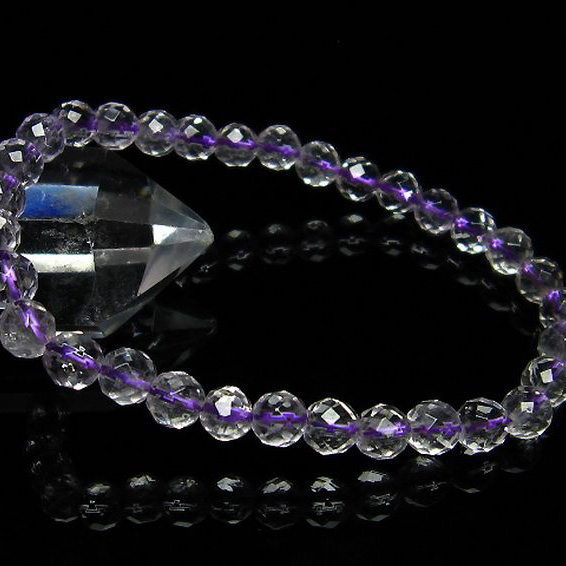 アメジストブレスレット6mm[T404-434]