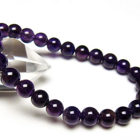 アメジストブレスレット 7mm [t406-3723]