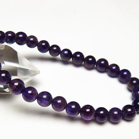 アメジストブレスレット 7mm [t406-3727]