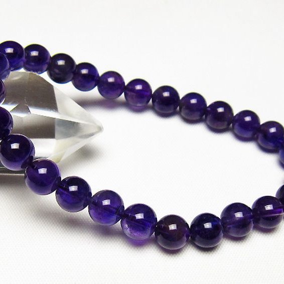 アメジストブレスレット 7mm [t406-3731]