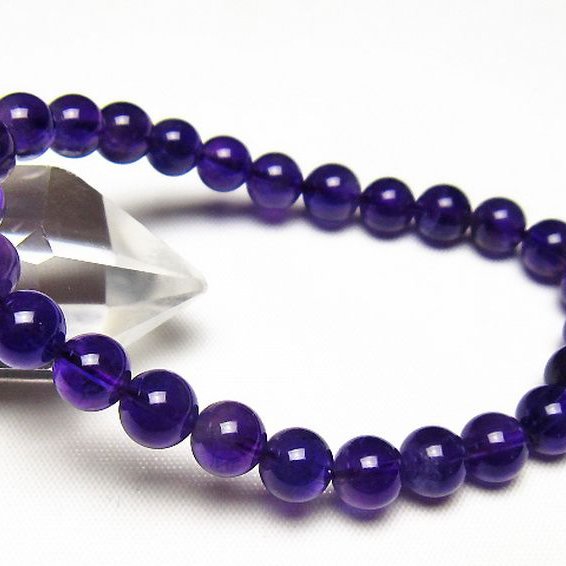 アメジストブレスレット 7mm [t406-3733]